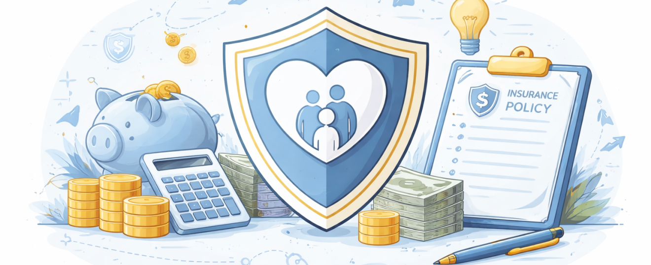 Conceptual illustration showing financial tools connected around a central system, representing life insurance used as financial infrastructure.